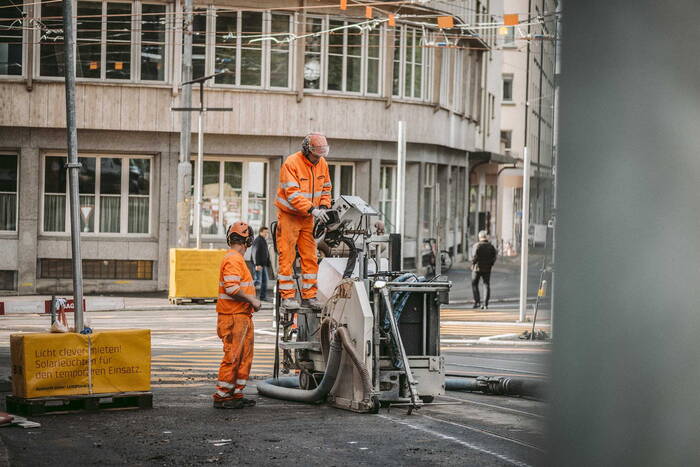 Bauphase Siedlungsentwässerung Eigerstrasse – Weissenbühlweg
